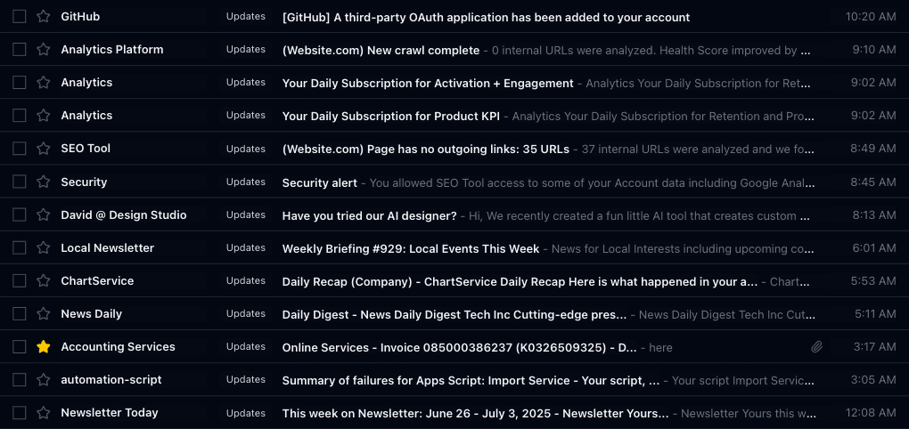 Email Inbox