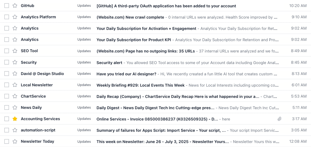 Email Inbox