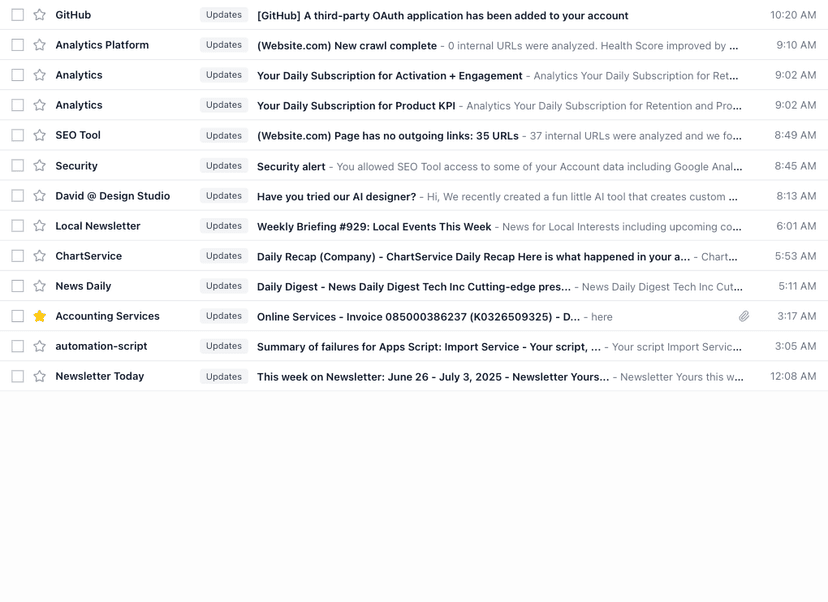 Email Inbox