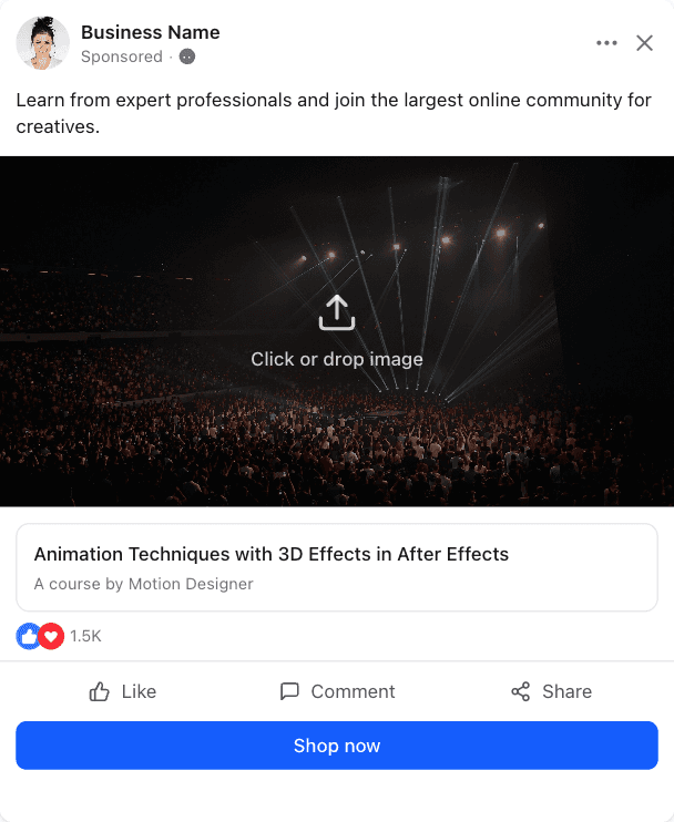 Facebook Sponsored Post with Media