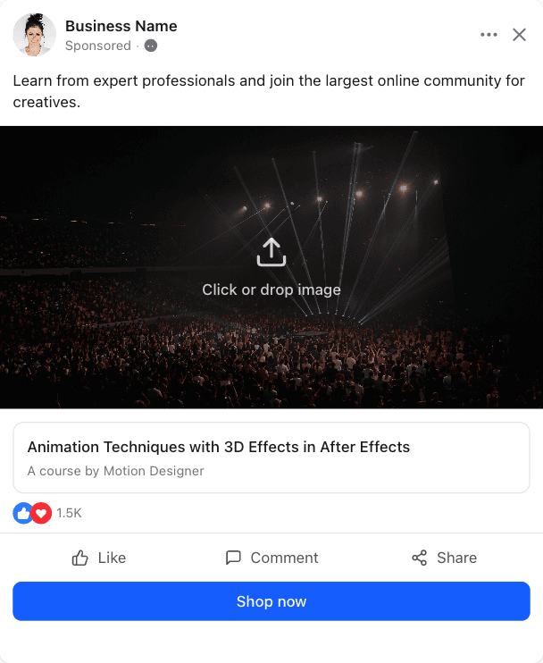 Facebook Sponsored Post with Media