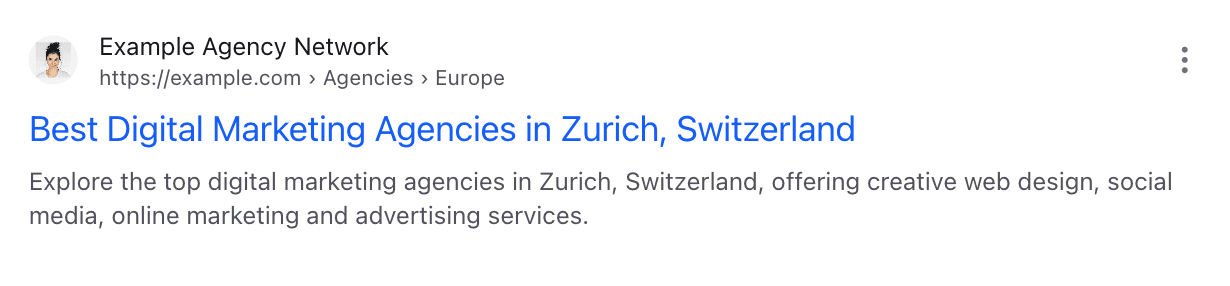 Google Organic Result