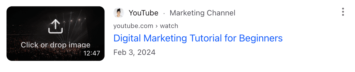 Google Video Result