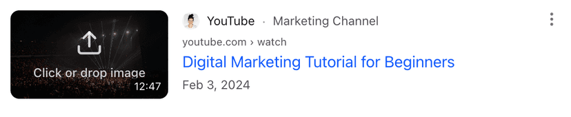 Google Video Result
