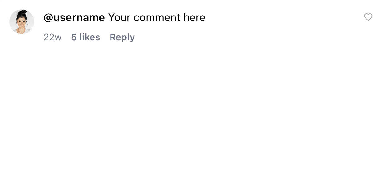 Instagram Comment