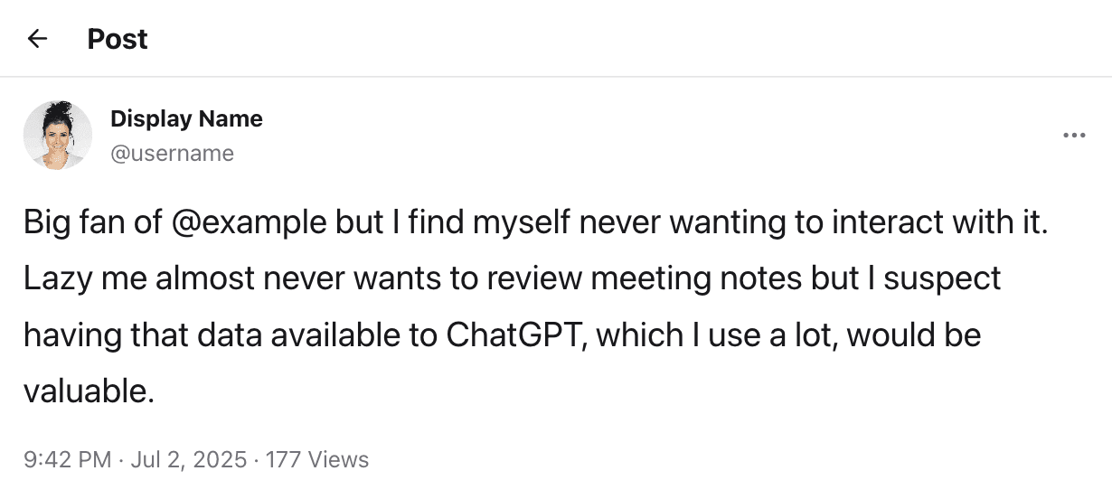 X Post Page
